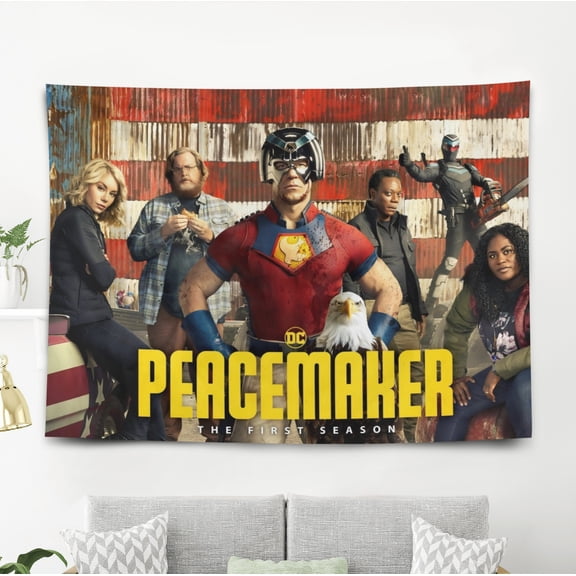 ZHANGCAIFENG Peacemaker-Theme Anti-pilling Tapestry Gift Wall Hanging Backdrop for Room Bedroom Girls Fans Background Banner Party Birthday Supplies Decor