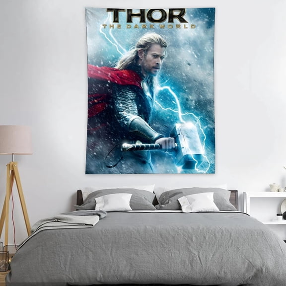 ZHANGCAIFENG Thor-Theme Anti-pilling Tapestry Gift Wall Hanging Backdrop for Room Bedroom Girls Fans Background Banner Party Birthday Supplies Decor