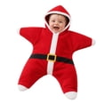thumbnail image 1 of ZHANGDER Baby Starfish Onesie, Christmas Santa Character Jumpsuit Baby Soft Fleece Blanket, 1 of 9