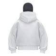thumbnail image 1 of ZHANGDER Balaclava Hoodie Zipper with Warm Face, Hooded Zip Jacket, Resistant Winter Hoodies, Light Gray XL, 1 of 3