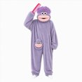 thumbnail image 1 of ZHANGDER Big Mouth Monster Onesie with Comb, Funny Cozy Hooded Plush Loungwear, No Shoes, 1 of 6