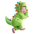 thumbnail image 1 of ZHANGDER Kids Dinosaur Costume, Animal Flannel Onesie Cartoon Romper Boy Girl Outfit for Baby Toddler, 1 of 9