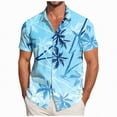 thumbnail image 1 of ZHANGDER Men's Hawaiian Shirts Casual Short Sleeve Button Down Shirt Beach Vacation Outfits, S-3XL, 1 of 7