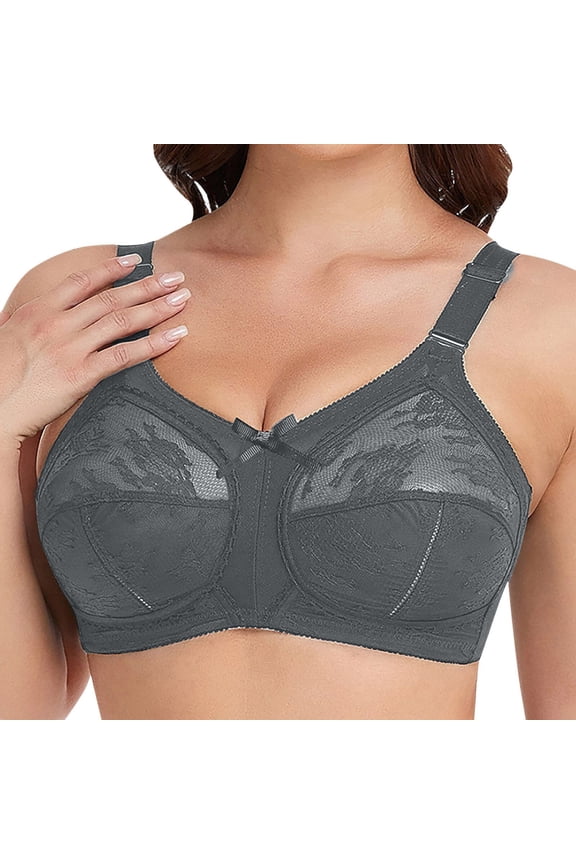 Plus Size Lace Minimiser Bra for Women – Full Coverage, Firm Hold, Non-Padded & Wirefree
