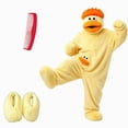 thumbnail image 1 of ZHANGDER Silly Big Mouth Monster Onesie with Comb, Funny Big Mouth Monster Onesie, Soft Plush Loungewear with Shoes, 1 of 6
