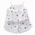 thumbnail image 1 of ZHANGDER Summer Toddler Girl Clothes 1T 2T 3T 4T 5T T-Shirts Shorts Clothing Set Ribbed Knit Cute Summer Outfits 2pcs Shorts Outfits Set, Green 3-4T, 1 of 7