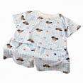 thumbnail image 1 of ZHANGDER Toddler Baby Girls Clothes 1T 2T 3T 4T 5T T-Shirts Shorts Clothing Set Ribbed Knit Cute Summer Outfits 2pcs Shorts Outfits Set, Blue 2-3T, 1 of 7