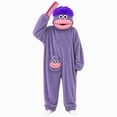 thumbnail image 1 of ZHANGDER Unisex Monster Onesie, Plush Fleece Jumpsuit with Comb, 2-10 Years, 1 of 3