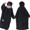 thumbnail image 1 of ZHANGDER Wearable Blanket Hoodie, Oversized Big Mouth Monster, Super Soft Plush Blanket, Hooded Loungewear, 9 Colors One Size, 1 of 6
