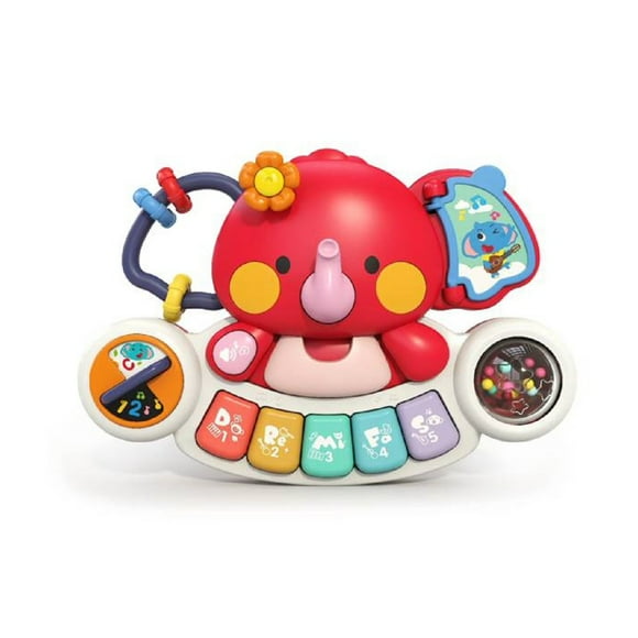 ZHANGHENG Baby Toys 6 to 12 Months, 6 Month Old Baby Toys 0-6 Months Infant Toys 6-12 Months Elephant Musical Light Up Baby Piano Toy 9 12 18 Month Old Baby Toys