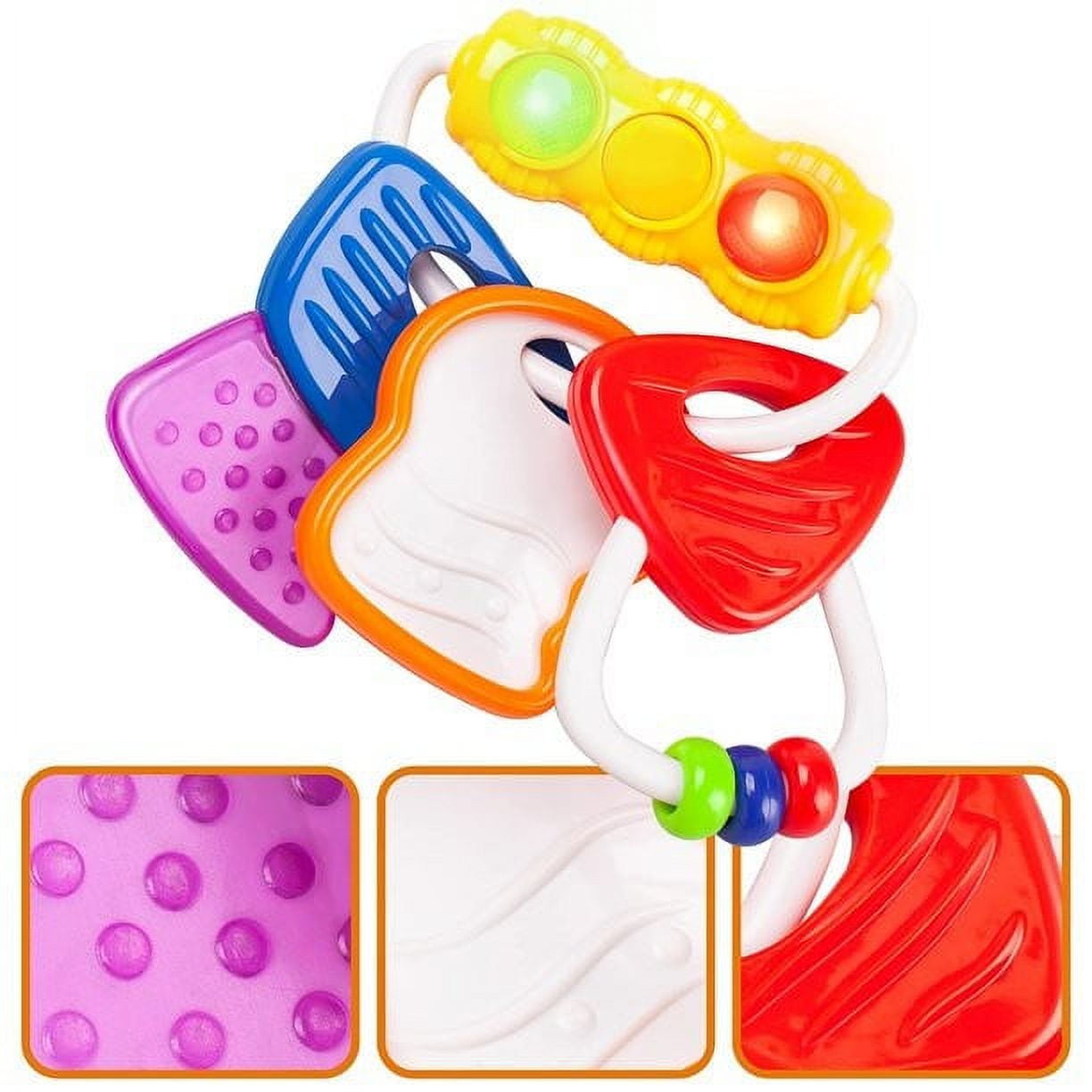 ZHANGHENG Ice Gel Teether Keys, BPA Free Teething Relief Teether Toys