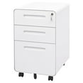 ZHANGHU 3 Drawer Mobile File with Lock,Under Desk Metal Filing