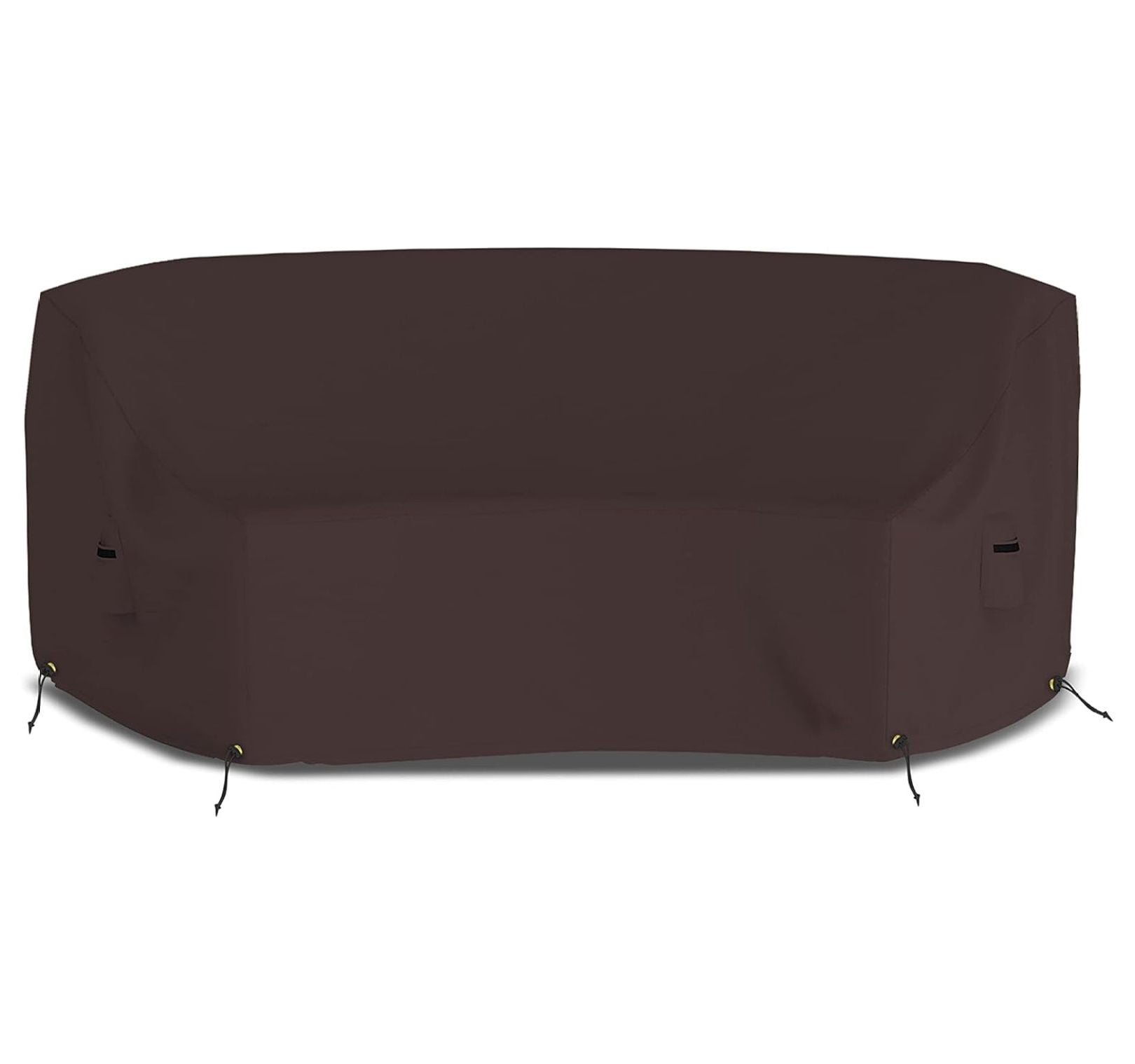 ZHANGHU Curved Outdoor Couch Cover, 12 Oz PVC Waterproof Patio