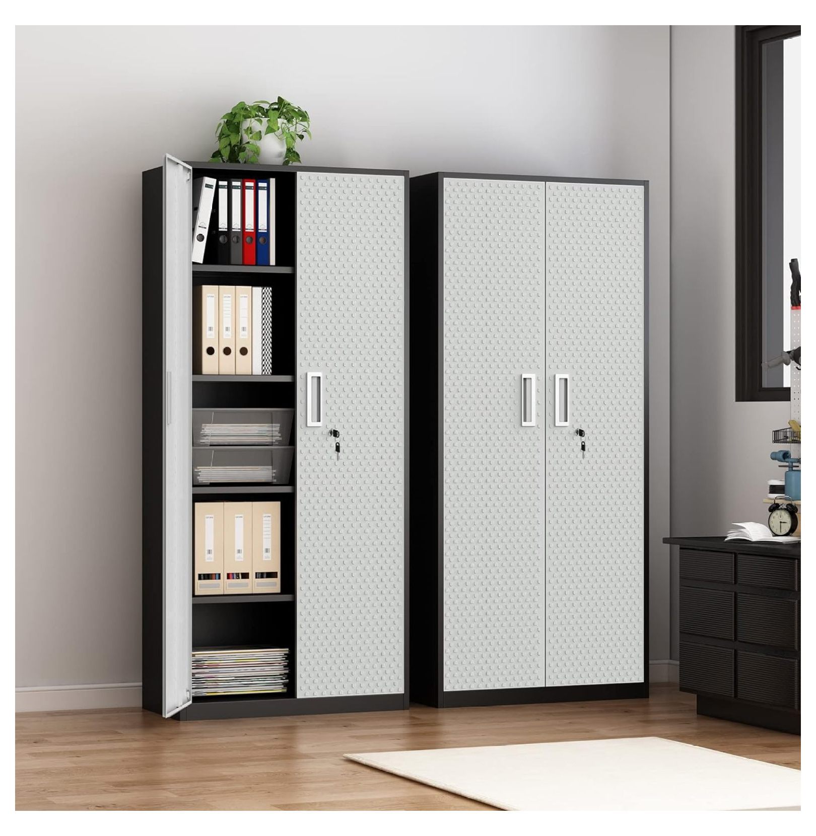 ZHANGHU Metal Storage Cabinet Locker for Home Office, 71