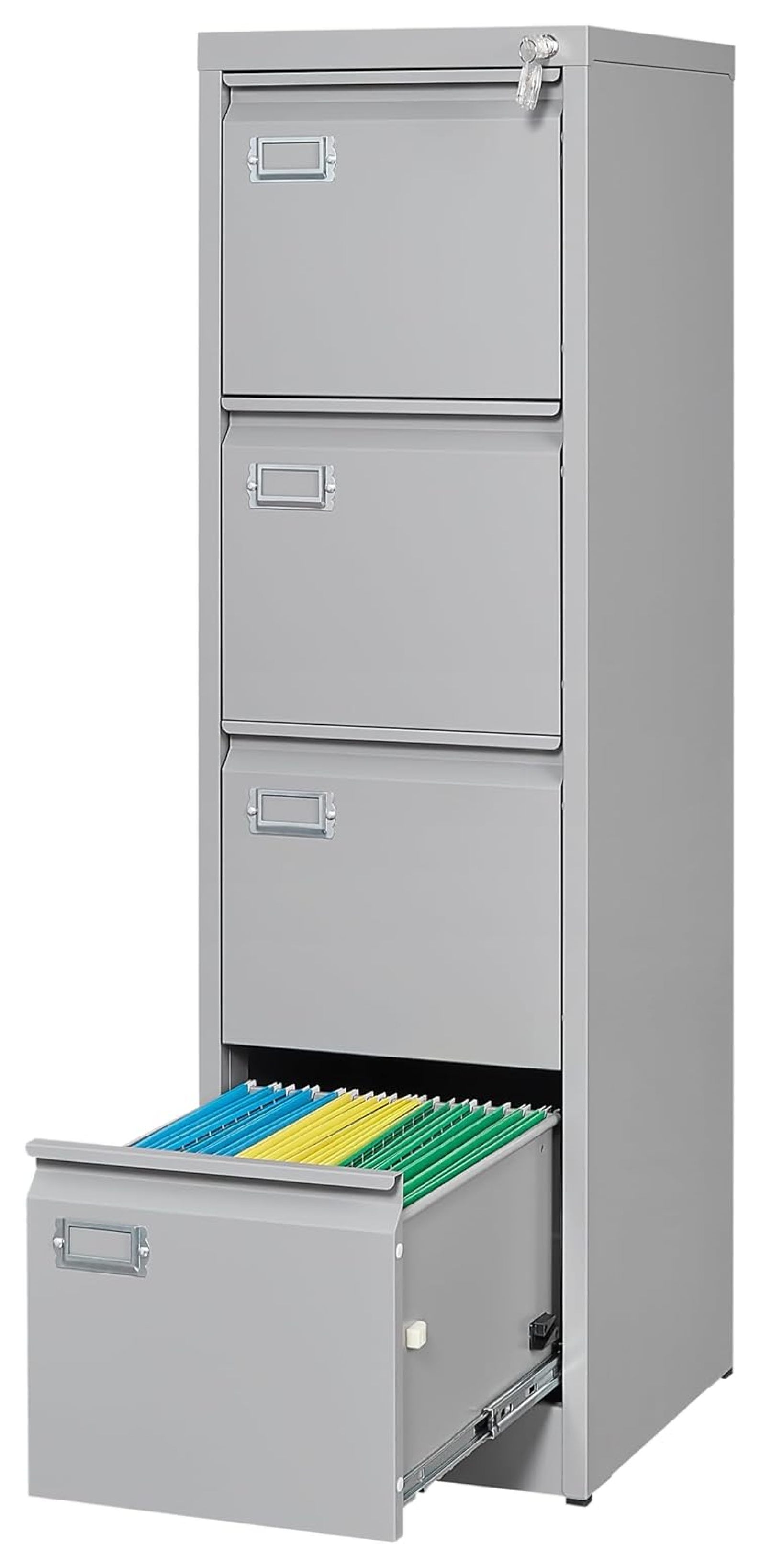 ZHANGHU Metal Vertical File Storage 4 Drawer File with