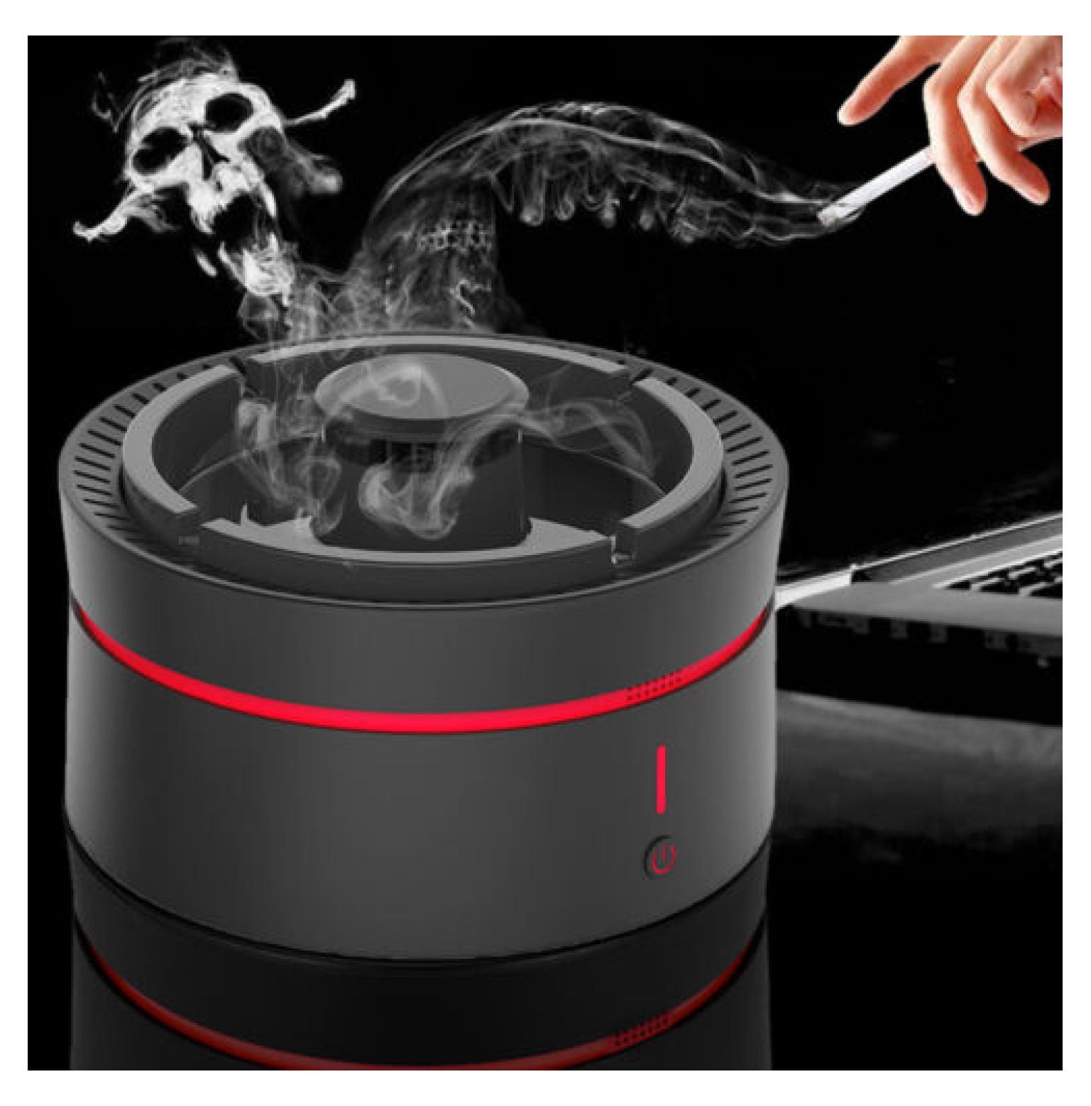 ZHANGHU USA Odor Smokeless Ashtray World Best Smoke Cigarette Smoke