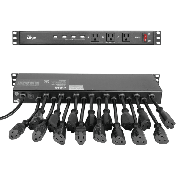 ZHANGONG 20-Outlet PDU Rack Mount Power Strip, 1U Power Distribution Unit with 16 Rear & 4 Front Outlets, 3 USB-A & 1 USB-C Ports, 6FT 14AWG Heavy Duty Cord, 1875W/15A, UL1363 Listed for Server Rack