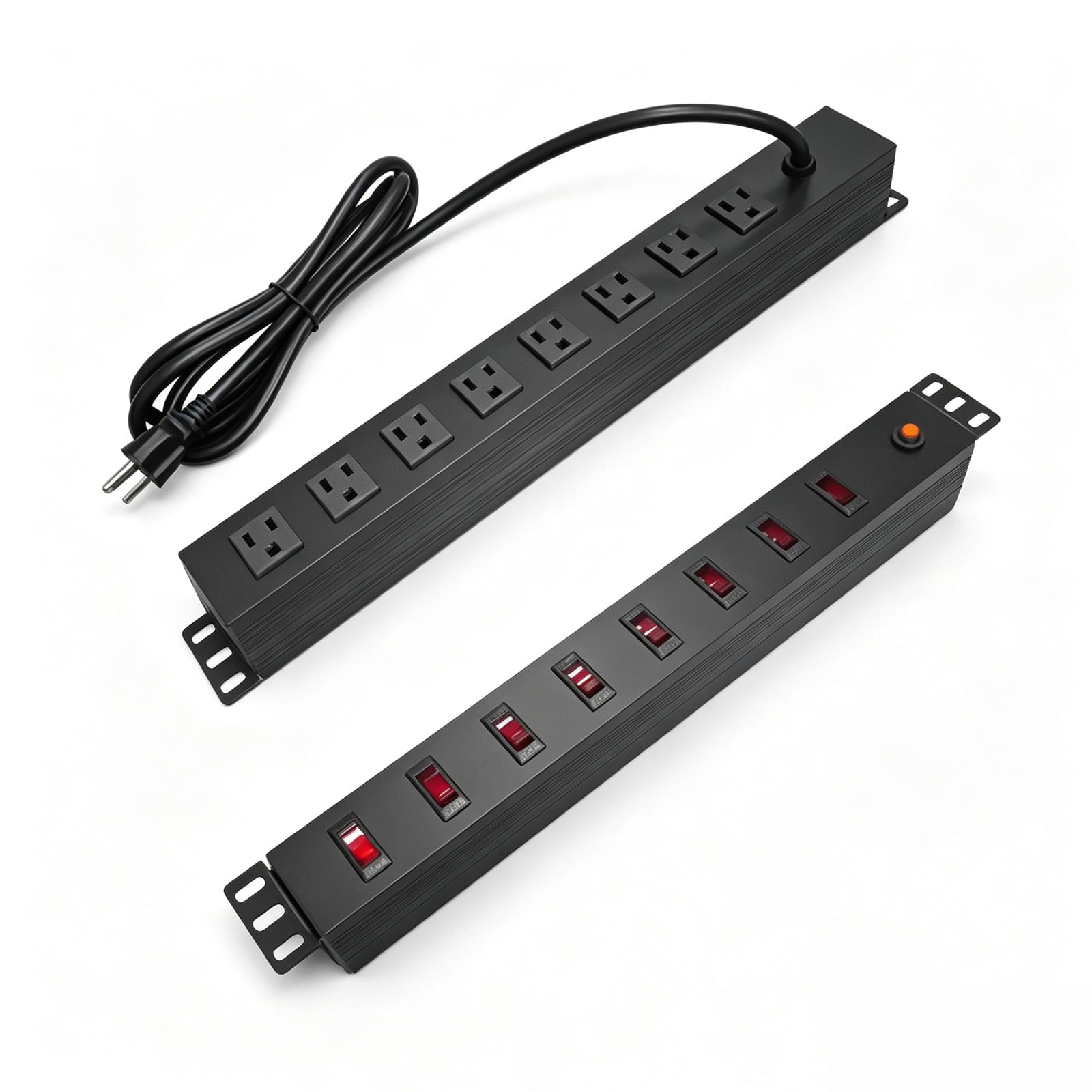 ZHANGONG 8 Outlets PDU Rack Mount Power Strip - Walmart.com