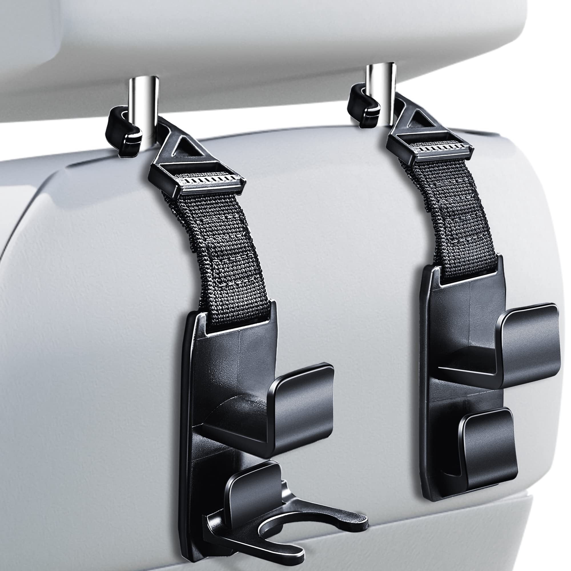 ZHANGS 4Pack Heroway Magic Headrest Hooks for Car, for Car Seat ...