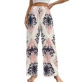 ZHANGS Art Nouveau Blush Tribal341 Women's Pajama Pants, Casual Lounge