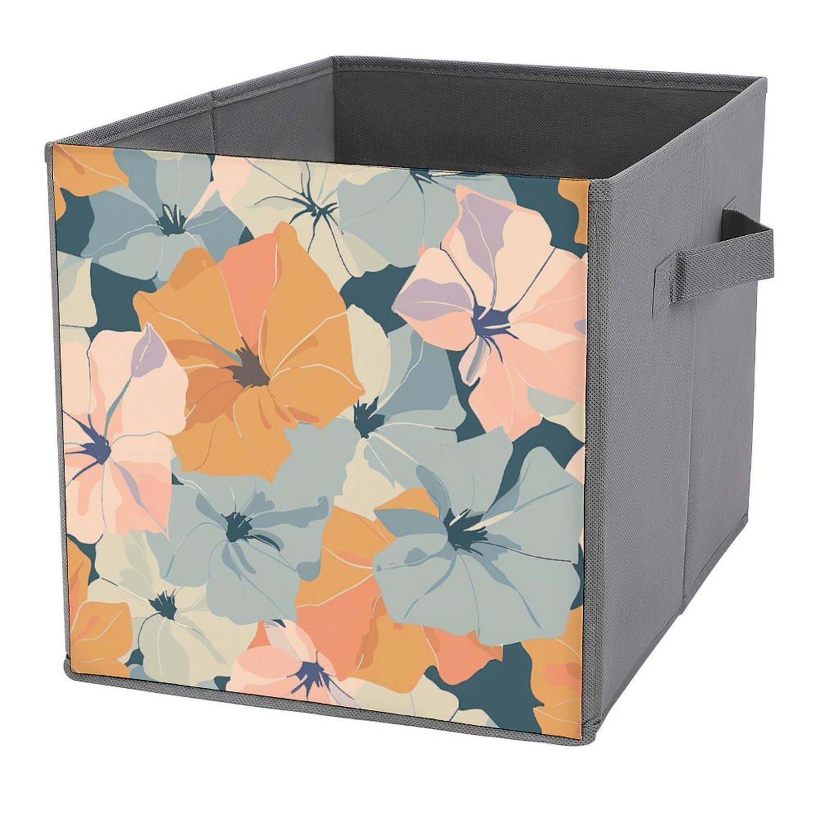 ZHANGS Refined Petunia Design 872 Cube Storage Box With Handle