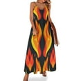ZHANGSX Flaming Katy Array 263 Women's Casual Halter Maxi Dress
