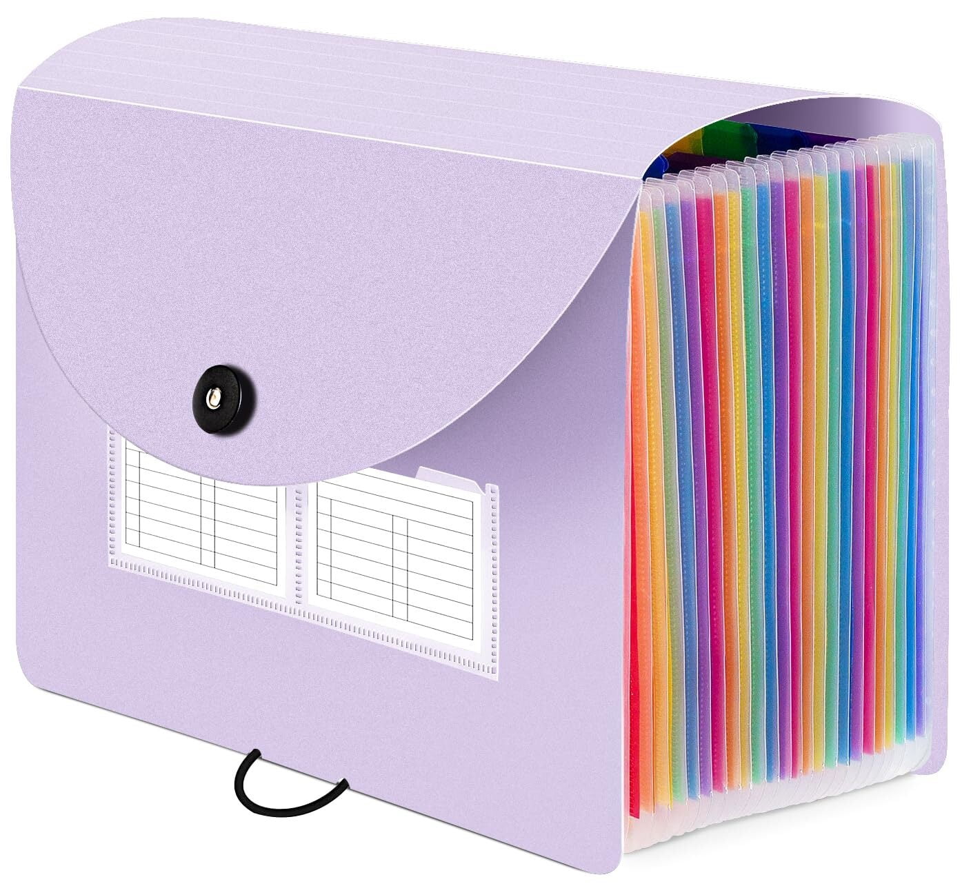 Basic Expandable Folder ZHANGWQ Twenty-four Pockets Expanding File Folder With Blank Labels ...