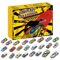 ZHANQUNE 2026 Christmas Advent Calendar with 24 Pull Back Vehicles, 24 Days Countdown Cars Toys Set for Boys Kids 3-8 Years Old, Xmas Gift for Kids to Count Down to Christmas
