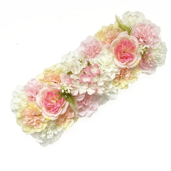 ZHANQUNE Artificial Flower Panel, Silk Flower Wall Mat for Wedding Arch Backdrop, 3D Rose Flower Background, Easy Install Event Decoration for Corporate, Party, Home Decor