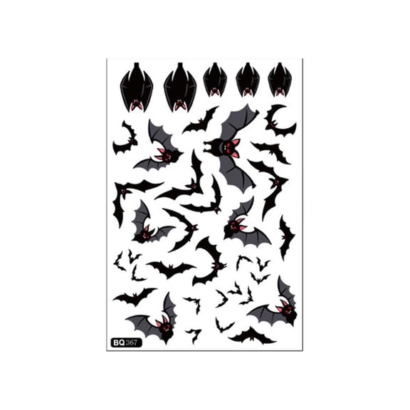 ZHANQUNE Bloody Handprint Footprint Halloween Window Clings & Wall Decals, Spooky Removable Floor Stickers for Indoor Outdoor Party Decor, Glow in The Dark, Easy Apply