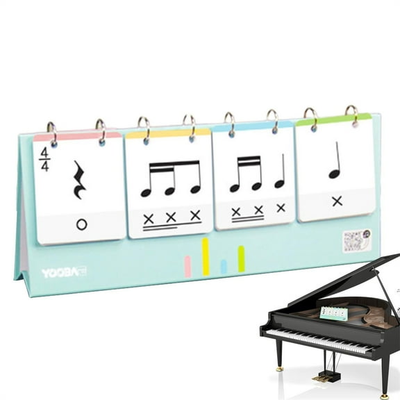 ZHANQUNE Musical Notation Learning Card Piano Flash Cards for Music Notes Training and Theory Study Music Teaching Props for Classroom