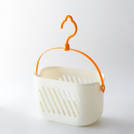 ZHANQUNE Plastic Shower Caddy Basket, Hanging Bathroom and Dorm Organizer, Portable Storage Tote for Garden Tools, Cleaning Supplies and Home Organization