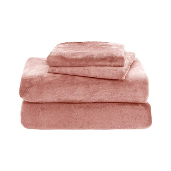 ZHANQUNE Queen Fleece Sheet Set, Ultra Soft Velvet Plush Microplush Sheets Deep Pocket Non Pilling, Deluxe Cozy Bedding for Year Round Comfort