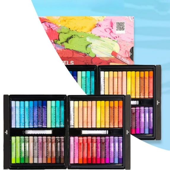ZHANQUNE Soft Oil Pastels Set, Vibrant Artist Drawing Kit with High Pigment, Non-Toxic Blending Pastels for Beginners, Students, Artists, Paper, Canvas, Wood