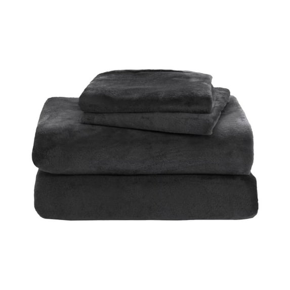 ZHANQUNE Soft Velvet Plush Queen Fleece Sheet Set, Deluxe Microplush Non-Pilling Sheets with Deep Pocket for Secure Fit, Lavish Velvet Feel Machine Washable for Year-Round Cozy Comfort