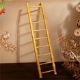 thumbnail image 1 of ZHANQUNE Vintage Wooden Ladder Ornament Retro Step Ladder Decor Collectible Sculpture for Home Desktop Bar Restaurant Decoration Housewarming Gift, 1 of 5