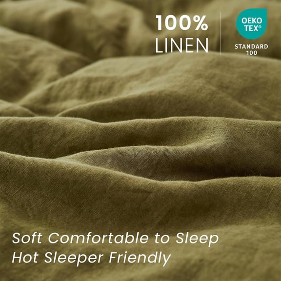 ZHANYU-100% French Linen Pillow Shams Basic Style - Pack of 2 - Washed Solid Color Natural Flax Soft Breathable - Dark Grey, 20'' x 26''