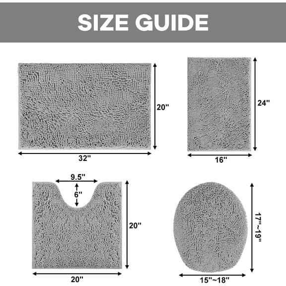 ZHANYU-Bathroom Toilet Lid Cover,Chenille Machine Washable Seat Covers, 17.5x15, Stays in Place Rubber Backing, Fits Most Round, Elongated and Oblong Lids, Accessories Decor,Brown