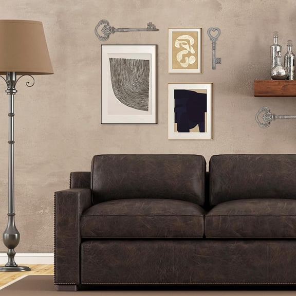 ZHANYU-Large Cast Iron Key,2 PCS Vintage Cast Iron Decorative Wrought Iron Crafts Key for Home Wall Decor