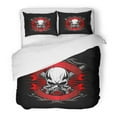 thumbnail image 1 of ZHANZZK 3 Piece Bedding Set Bone Skull Gas Baseball Bat Dark Dead Death Twin Size Duvet Cover with 2 Pillowcase for Home Bedding Room Decoration, 1 of 1