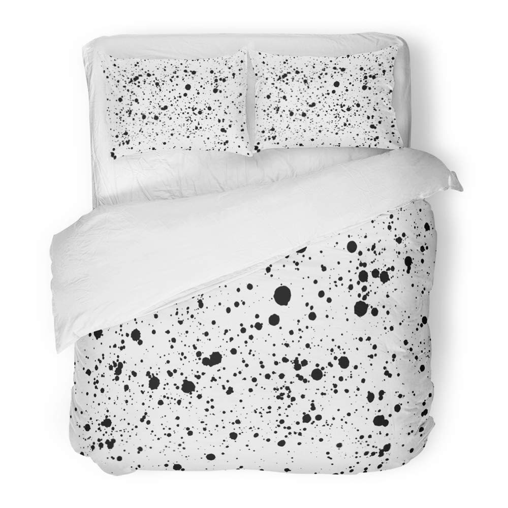 ZHANZZK 3 Piece Bedding Set Ink Blots Urban Dust Overlay Distress Grain ...