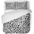thumbnail image 1 of ZHANZZK 3 Piece Bedding Set Leopard Jaguar Skin Cheetah Pattern Snow Natural Cat Twin Size Duvet Cover with 2 Pillowcase for Home Bedding Room Decoration, 1 of 1