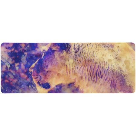 ZHANZZK Beautiful Lioness Graphic Effect Extra Extended Large Gaming Mouse Pad Mat Desk Pad Keyboard Mat 31.5x12 inch