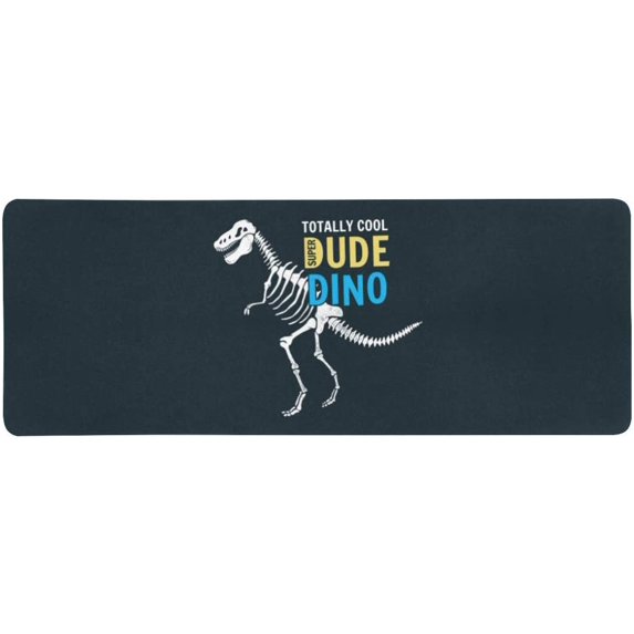 ZHANZZK Cool Super Dinosaur Skeleton Illustration Extra Extended Large Gaming Mouse Pad Mat Desk Pad Keyboard Mat 31.5x12 inch