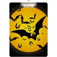 thumbnail image 1 of ZHANZZK Halloween Full Golden Moon Black Bat Clipboard Hardboard Wood Nursing Clip Board and Pull for Standard A4 Letter 13x9 inches, 1 of 5