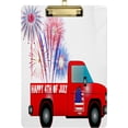 thumbnail image 1 of ZHANZZK Independence Day Pickup Truck Clipboard Hardboard Wood Nursing Clip Board and Pull for Standard A4 Letter 13x9 inches, 1 of 7