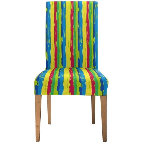 ZHANZZK Paint Lines Stretch Chair Cover Protector Seat Slipcover for Dining Room Hotel Wedding Party Set of 1