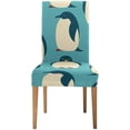 thumbnail image 1 of ZHANZZK Penguins Funny Cartoon Style Stretch Chair Cover Protector Seat Slipcover for Dining Room Hotel Wedding Party Set of 1, 1 of 5
