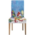 thumbnail image 1 of ZHANZZK Rooster Eastern Calendar Christmas New Year Stretch Chair Cover Protector Seat Slipcover for Dining Room Hotel Wedding Party Set of 1, 1 of 5