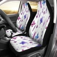 thumbnail image 1 of ZHANZZK Set of 2 Car Seat Covers Blue Beautiful Provence Watercolor Lavender and Butterflies Purple Butterfly Universal Auto Front Seats Protector Fits for Car,SUV Sedan,Truck, 1 of 5